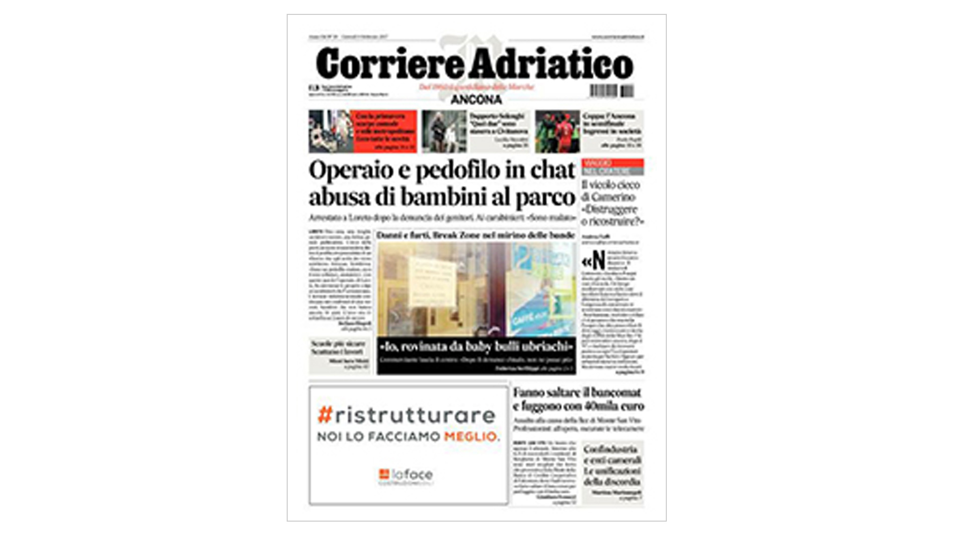 Corriere Adriatico - Febbraio 2017