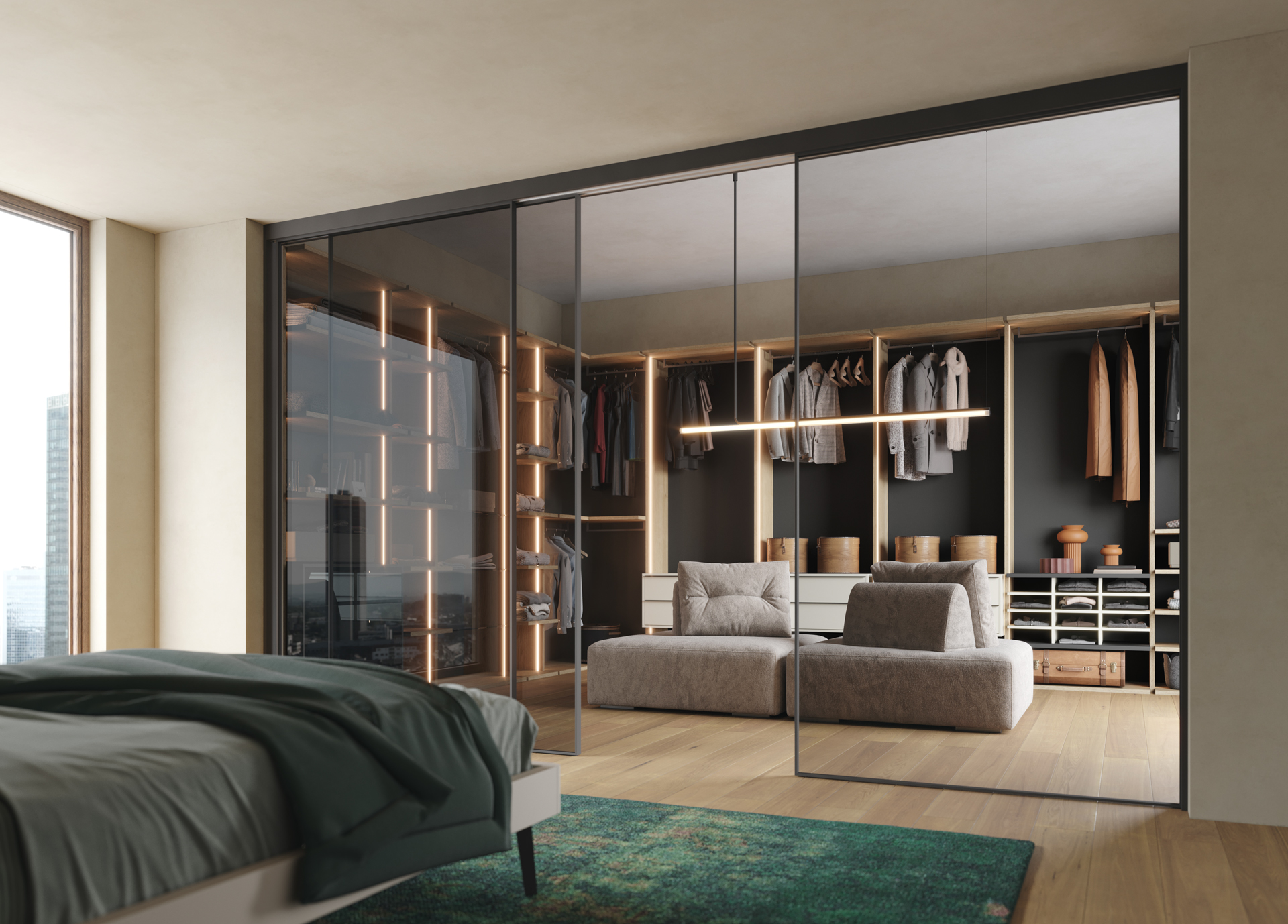 La chiave per una cabina armadio perfetta? La trovi da Giessegi!
