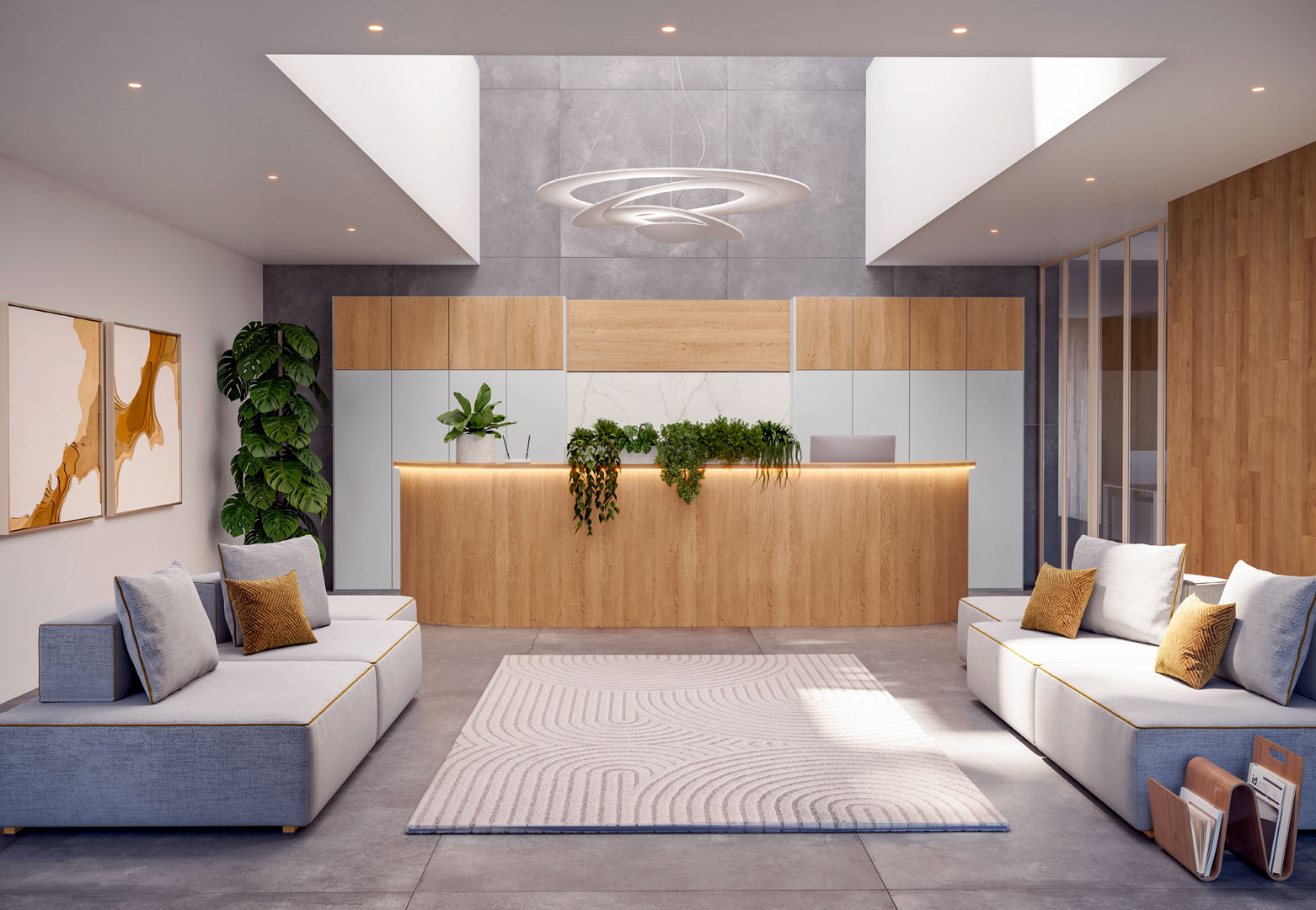 <strong>Réception</strong> avec éclairage LED