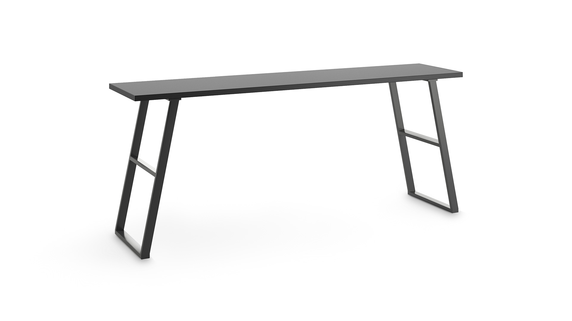 Desk with graphite steel base | 1731-1732B